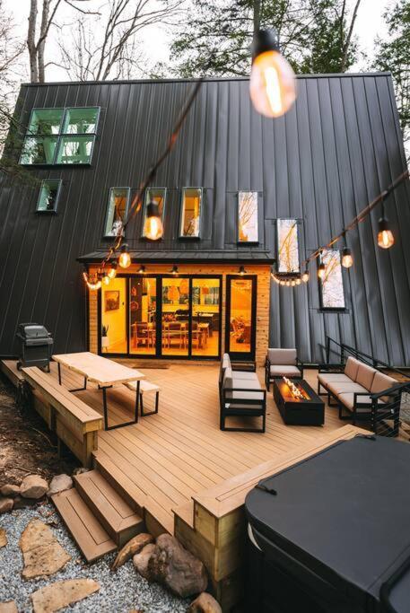 Dunlap Hollow A-Frame Rockbridge ภายนอก รูปภาพ