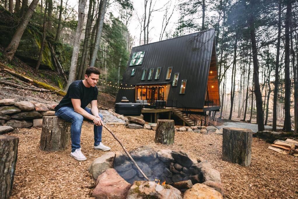 Dunlap Hollow A-Frame Rockbridge ภายนอก รูปภาพ